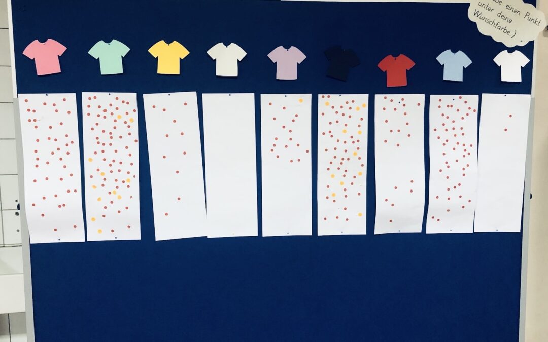 Die Kinder entscheiden: Das sind die neuen Farben unserer Schul-T-Shirts!